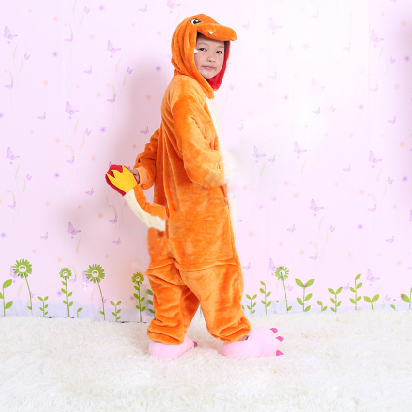 Lote mixto Otoño e Invierno niños y niñas de dibujos animados animal pijamas de una pieza de franela Totoro manga larga Panda aseo hogar