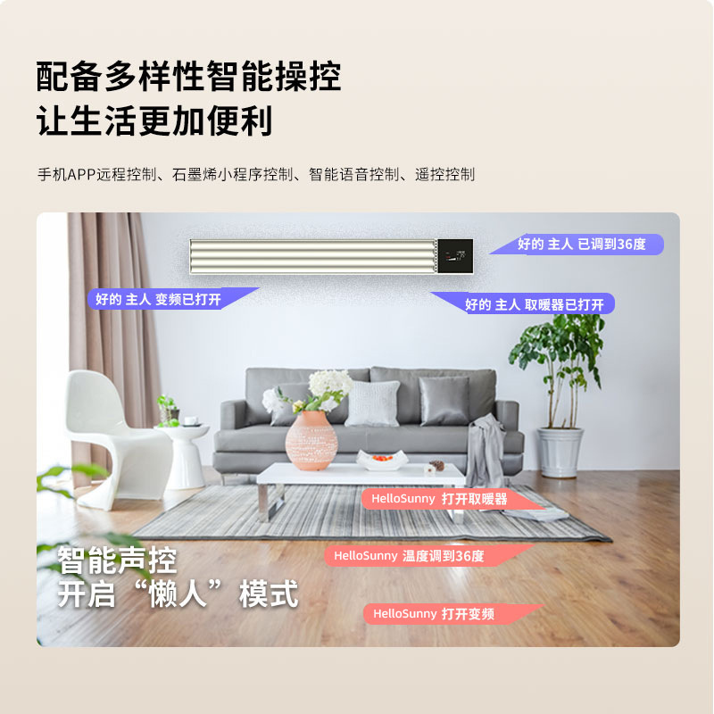 Heater with Far-Infrared Graphene, Smart Voice Control, Wifi, Wall-Mounted Temperature Control, Wall-Mounted Rapid Heating Heater with Far-Infrared Graphene, Smart Voice Control, Wifi, Wall-Mounted Temperature Control, Wall-Mounted Rapid Heating