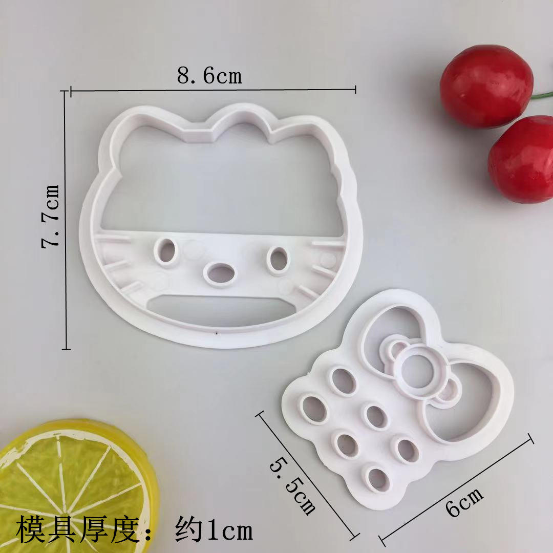DIY двухсторонний робот кот котенок свинья детский инструмент для выпечки