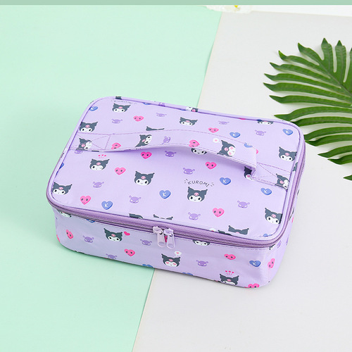Japanese cartoon large waterproof square insulated bag lunch bag fresh ice bag student lunch box bag picnic bag