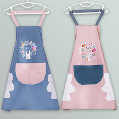 花輪兎エプロン女性キッチン料理家庭用防水防油アニメは手カバー作業服を拭くことができます。