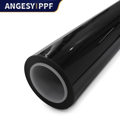 Bright black tpu car clothes ppf factory wholesale body stickers anti-scratch adhesive type full body color change film black (Auto Color Change Film) - bright-black-imported-tpu-75mil-five-year-warranty