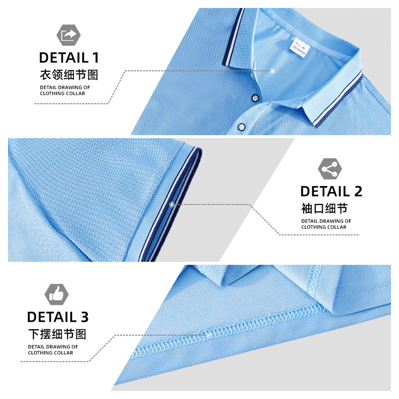 Polo de hombre de manga corta transfronteriza europea y americana TEMU verano suelto casual transpirable solapa impresión camisa publicitaria camiseta