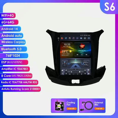 DVD Navigation Car Navigator 15-18 Models - 664g-wifi4g-lte-version-7862-carplay-eight-core-97inch-suitable-for-08-12-chevrolet-cruze-j300