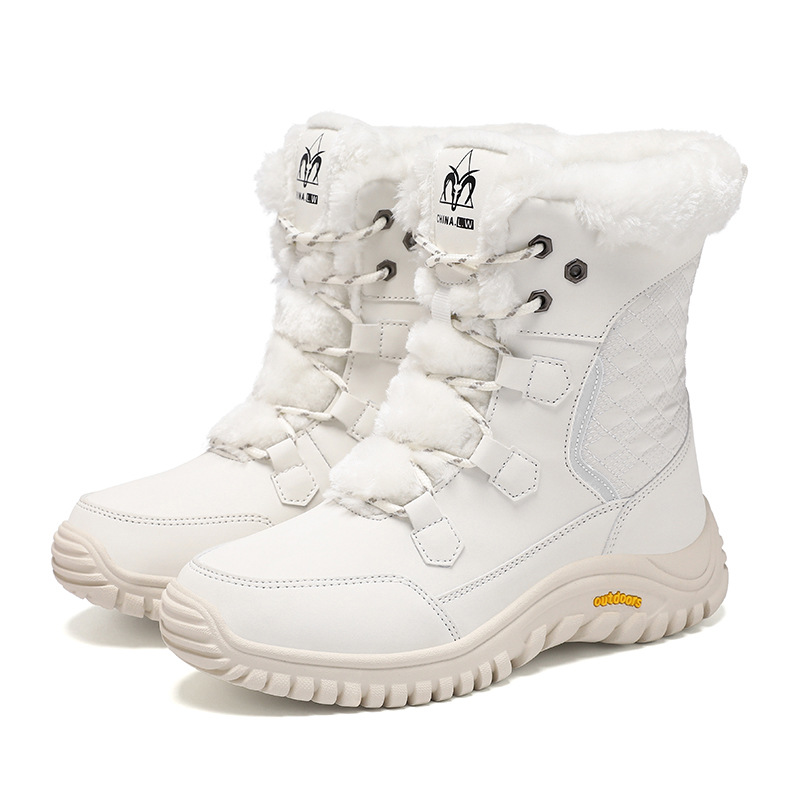 Zapatas de montaña transfronterizas, botas de nieve al aire libre, zapatas de esquí impermeables a prueba de frío, equipos de viaje de -40 grados para hombres y mujeres