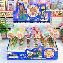新款浪浪山小妖怪卡通动漫按动转转笔文具学生文创盲盒学习用品