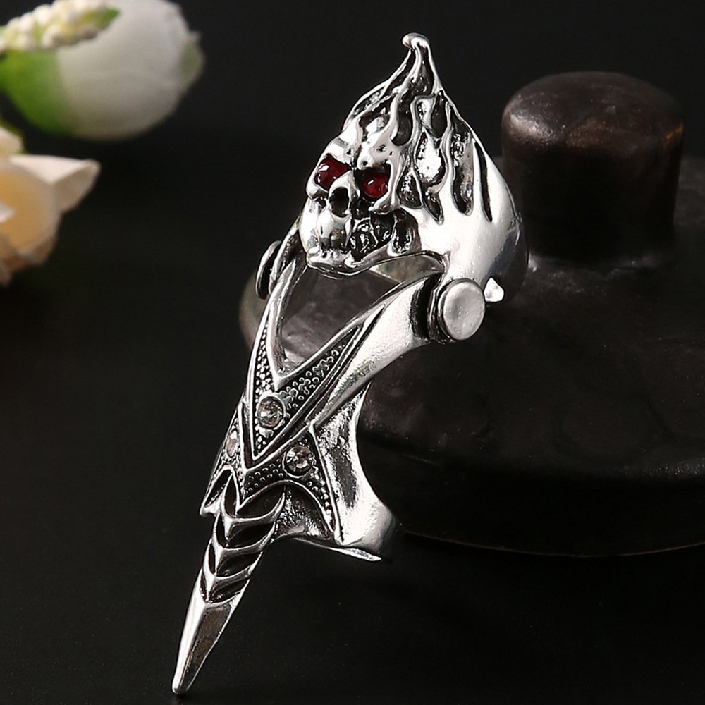 Wholesale Jewelry Loong Head Skull Bendable Joint Ring Nihaojewelry display picture 20