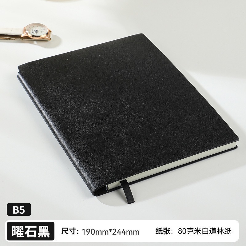 b5笔记本本子简约商务办公作会议记录记事本大号考研笔记本高颜值|undefined