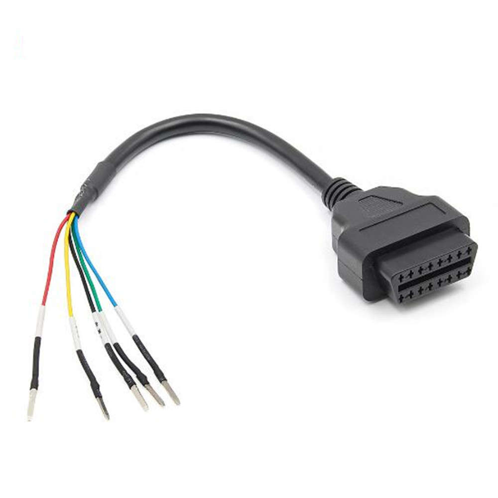 OBD2 16 Pin Female Connector Cable - K Line CAN Jumper DIY For Car Diagnostic