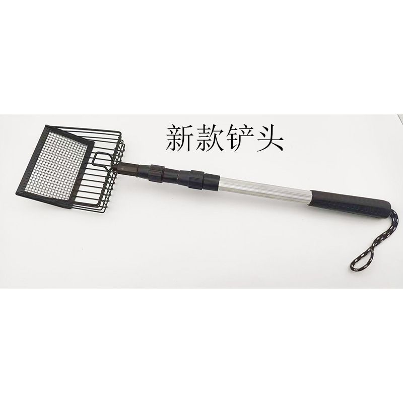 长柄免弯腰猫砂铲伸缩加长手柄漏铲金属长款铲狗粪清洁铲拾便器|undefined