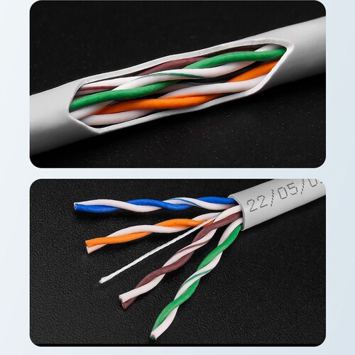 Factory direct sales of CAT5E oxygen-free copper Category 5e network cables and Category 5e network cables that have been tested by FLUKE Home improvement network cables