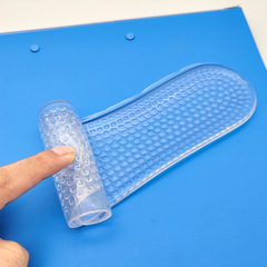 New PU transparent full-pad sports shock-absorbing, soft and comfortable insoles for men and women, cuttable, non-slip, anti-wear, anti-pain foot pads