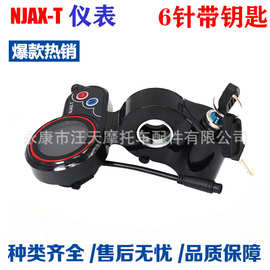 电动滑板车6针 NJAX-T带钥匙仪表显示仪表加速器油门配件