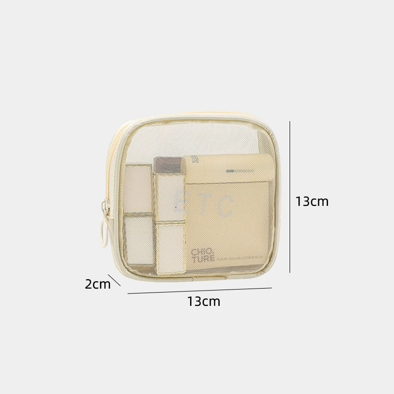 Органайзер bag travel pouch, дышащая сетка сверху, молния, маленький/средний/большой, мультицвет
