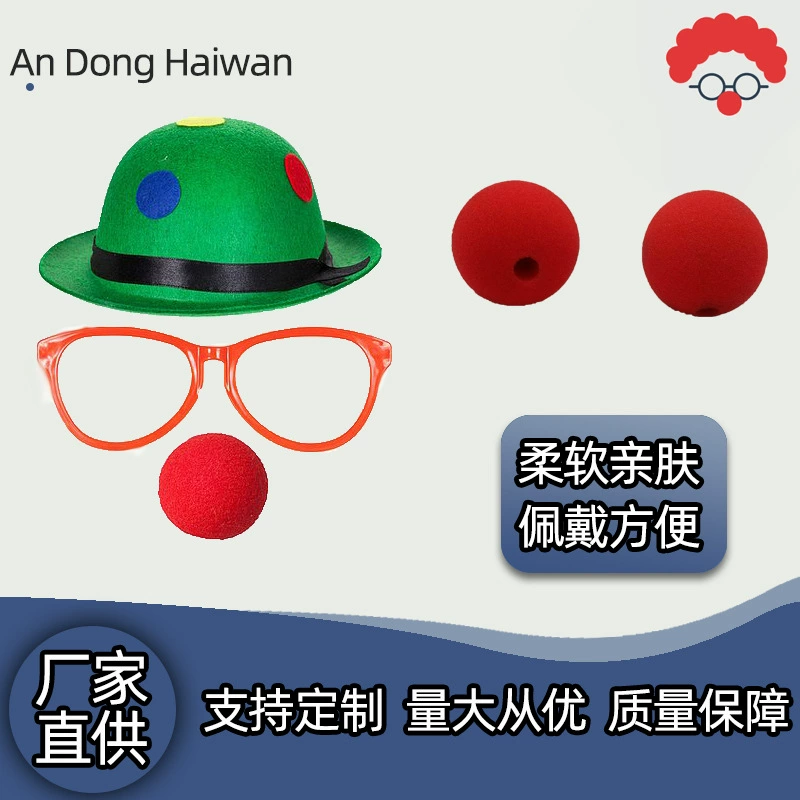 Губка клоун нос красный нос клоун одеваются реквизит магия одеваются Хэллоуин аксессуары завод оптовый танец