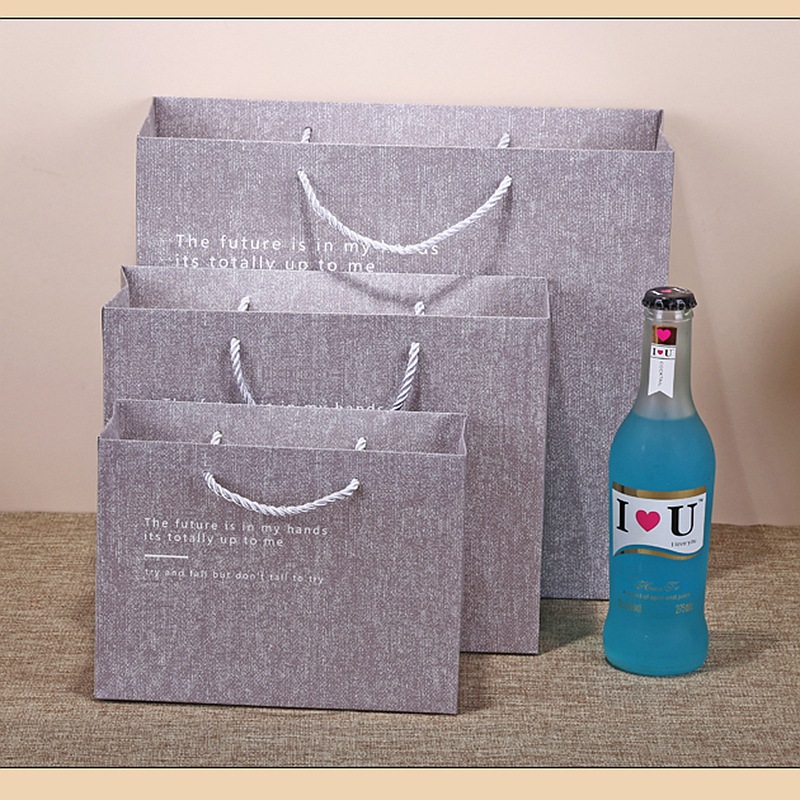 纹理商务礼品袋包装礼物袋纸袋定制广告手提纸袋烟酒包装袋定做