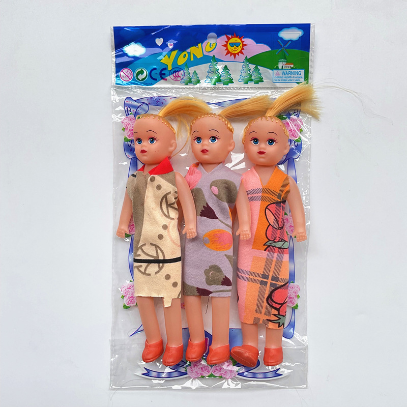 Bolso de la muñeca OPP solo barato Lele Barbie Muñeca Chica Juguete niños gordos puesto empuje 1 yuanes comercio exterior