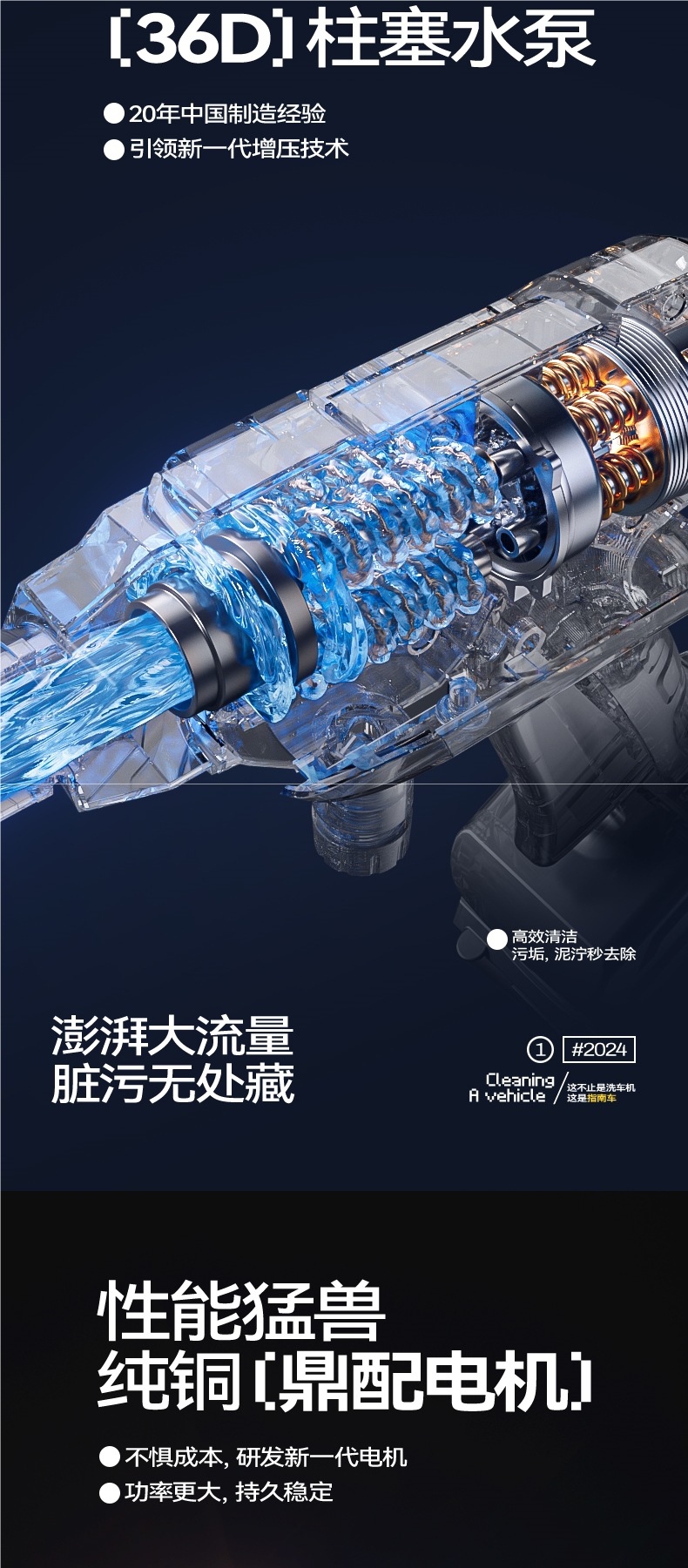 Wireless Car Washing Machine, Household High-Pressure Water Gun Cleaning Artifact, Car Charging, High-Power Lithium Battery, Powerful Booster