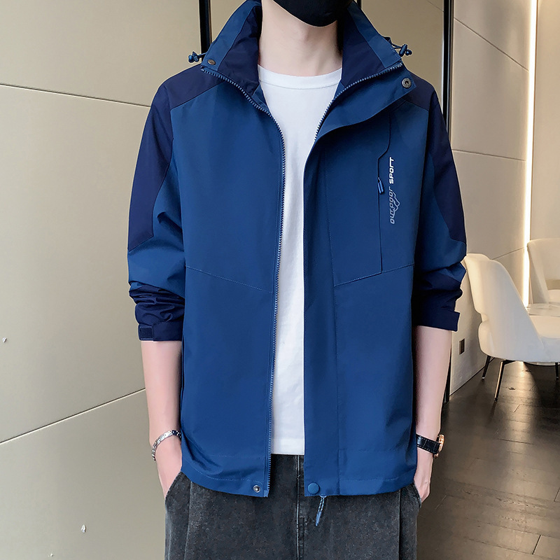 Pareja vestir abrigo otoño invierno 2023 nuevo delgado chaqueta con capuzas de moda para hombre