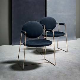 设计师TJKMLBT-1意大利设计师椅子北欧金属轻奢现代简约家用时尚