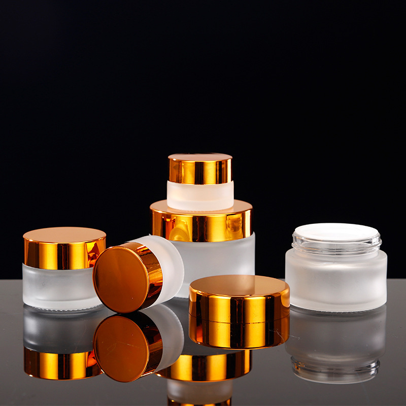 glass cream jar