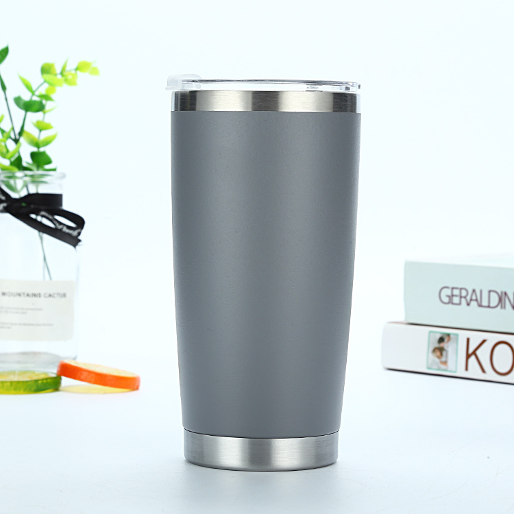 ソースメーカー外国貿易スプレープラスチック 20oZ ステンレス鋼車載魔法瓶カップ真空ビールカップ屋外アイスカップ|undefined