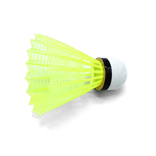 Durable Plastic Badminton Birdie with Nylon Material - Set of 3, Suitable for Intermediate and Junior Training
