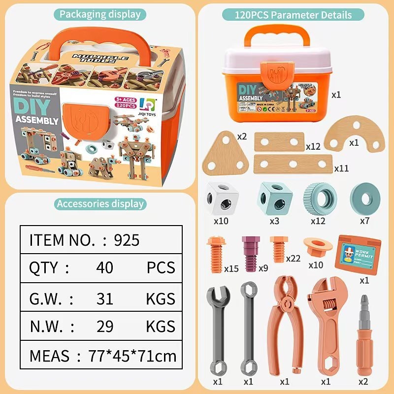 Herramientas de montaje DIY - 120 piezas (40 cajas / caja)