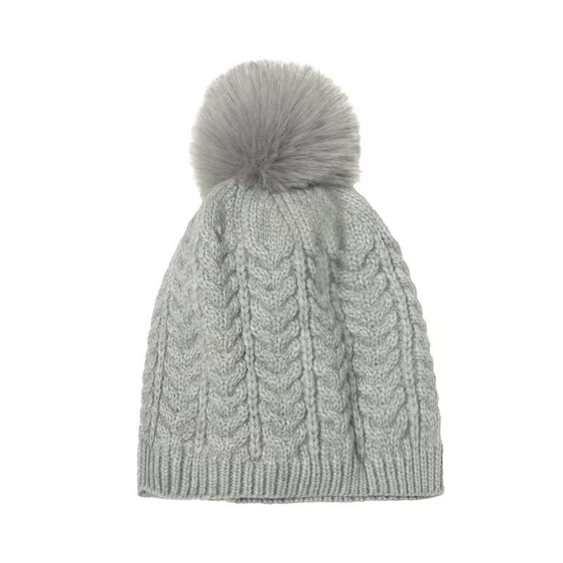Cappello lavorato a maglia con palline di lana per bambini, autunno e inverno, specifico per la piattaforma_voghion.com