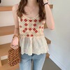 Summer top with cups, T-shirt, small design underwear as outerwear, jacket sleevless, for small vest, internet celebrity, trend of season