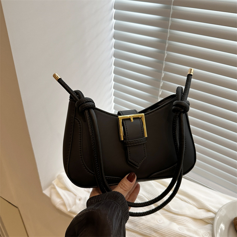 Bolso retro para axila para mujer 2024 nuevo estilo otoño e invierno bolso de mensajero de un solo hombro de todo fósforo diseño de nicho textura popular bolso femenino