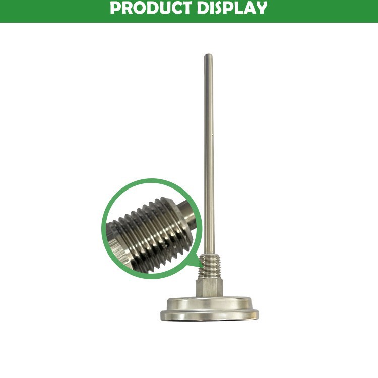轴向型双金属温度计供货商T200型表面50mm宽量程0一100度范围
