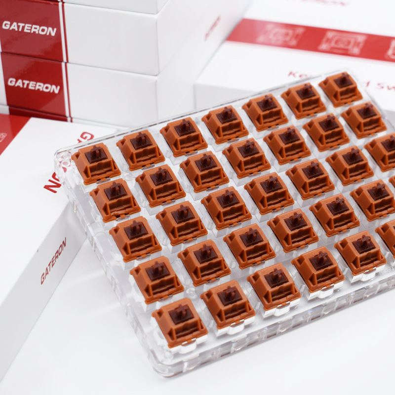 gateron Gataron cap gold tea shaft v2cap tea shaft V2 paragraph feel 55gf mechanical keyboard switch