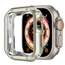 适用苹果手表8Ultra49MM保护壳 apple watch8手表镂空半包TPU表壳