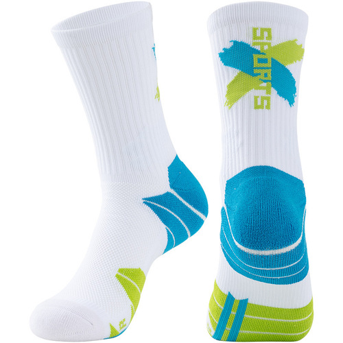 Professional custom basketball socks towels bottom tall socks breathable sports socks for OEM and small batch ODM customization based on image and samples.