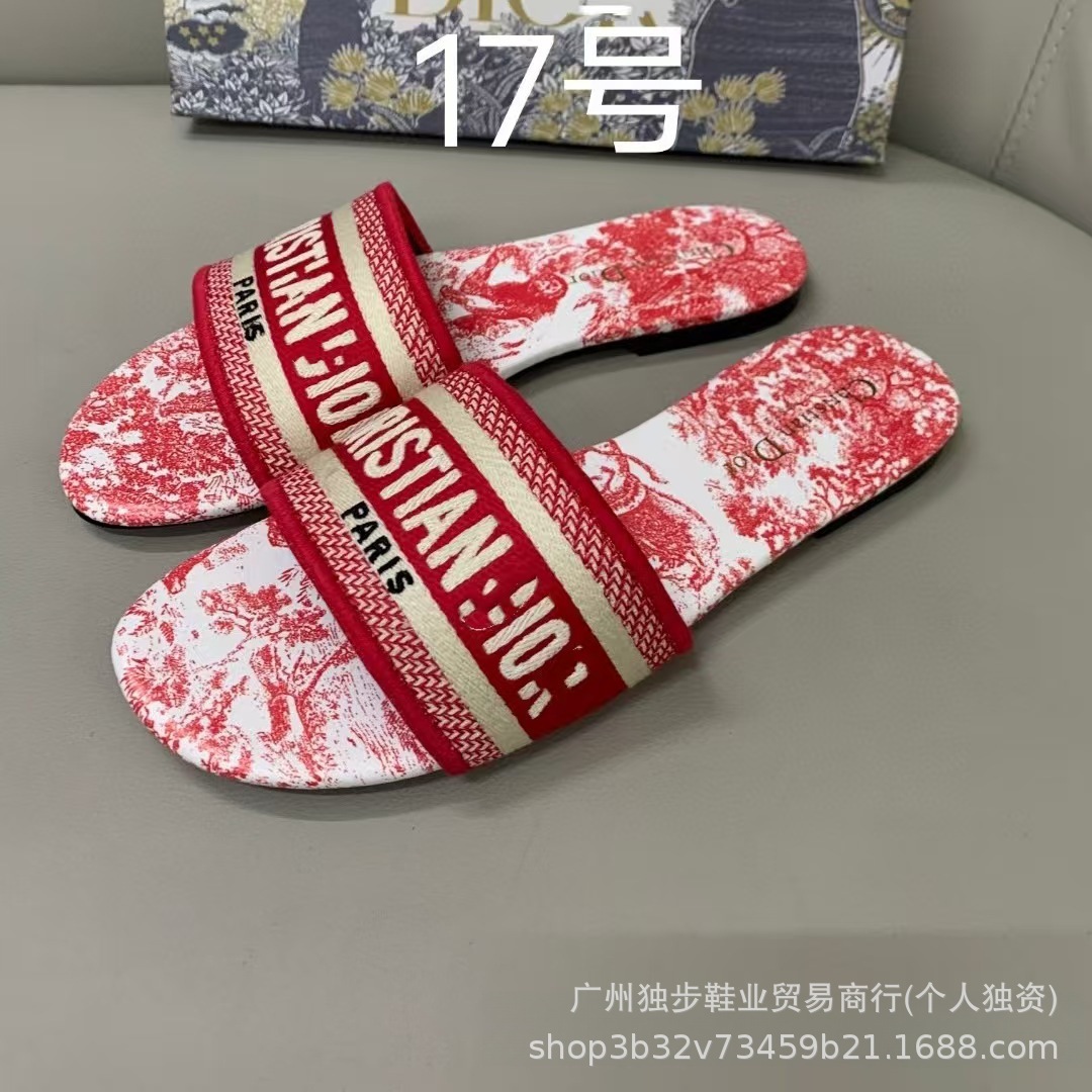 Zapatillas de piso plano de moda versátiles en forma de una forma D clásica transfronteriza adecuada para extranjeros no molestes nacionales image 23