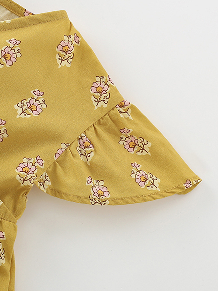 Vestido de princesa para niñas malwee transfronterizo nuevo estilo de verano vestido de manga corta para niñas pequeñas y medianas europeas y americanas