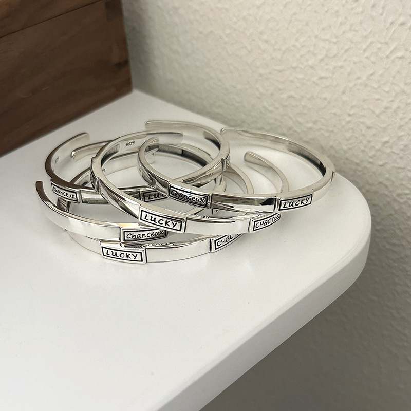 Fashionable small design women's bracelet with letters