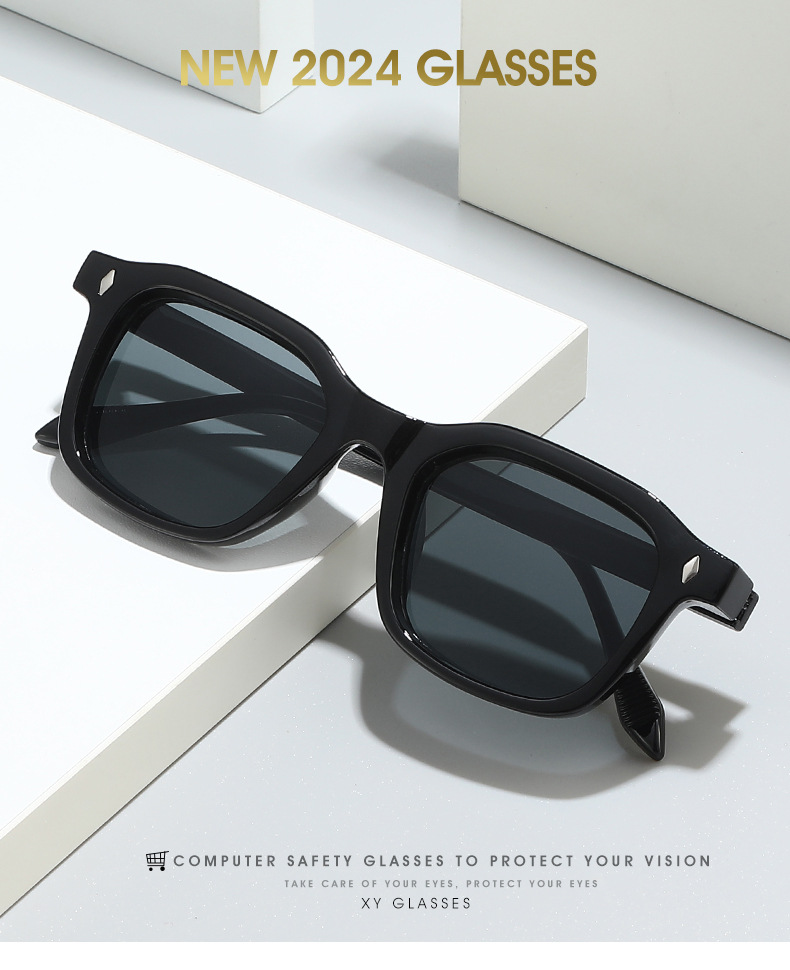 33g Weight Full Frame Glasses Structure Sunglasses Classification PC, UV400 Protection Lens Material Square Glasses Style Outdoor, Travel Occasion Solid Color Pattern All Seasons Season Unisex Gender Simple Style, Classic Style Style Grey, Black Color Simple Style Classic Style Solid Color PC UV400 Protection Square Full Frame Women's Sunglasses 无