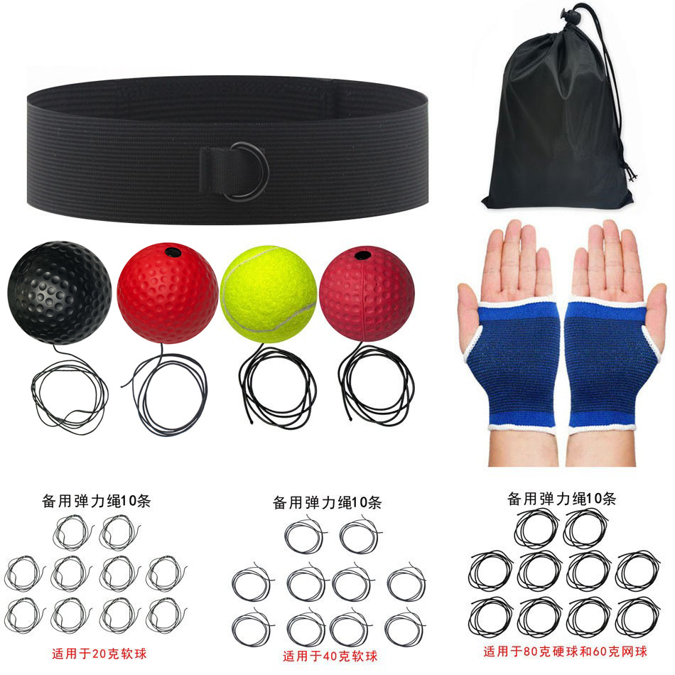 Bola de reacción de boxeo montada en la cabeza Descompresión Bola de fuga Bola de velocidad mágica Entrenamiento para adultos y niños Fitness Entretenimiento Inicio