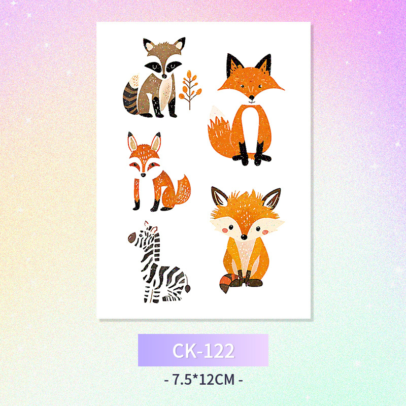 Glitter mariposa cara pegatinas tatuaje pegatinas hadas lavable impermeable de larga duración lindo unicornio ciervo Luna Estrella Planeta