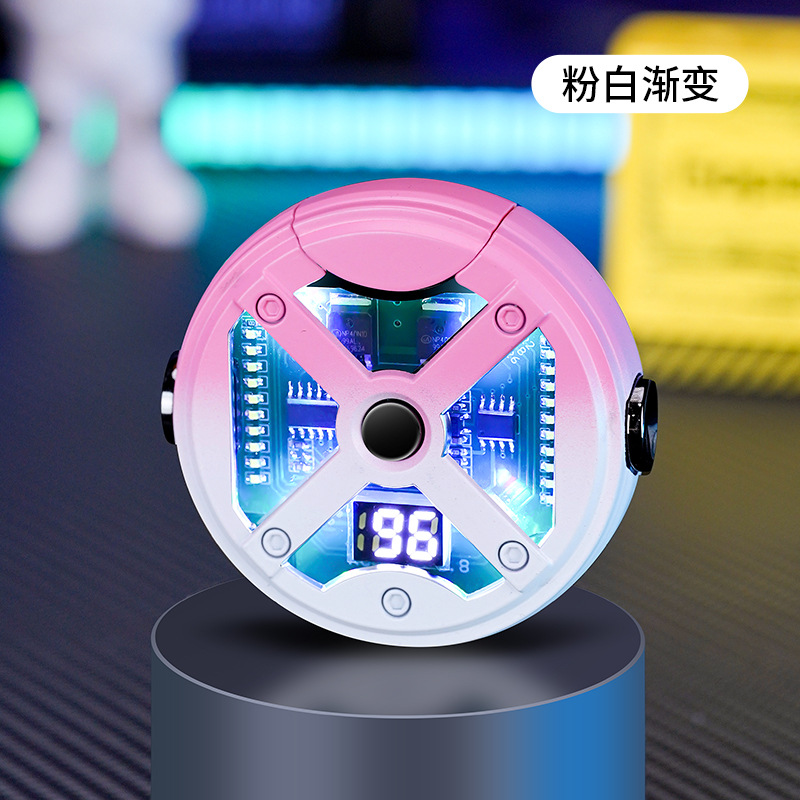 분홍색과 흰색 그라데이션