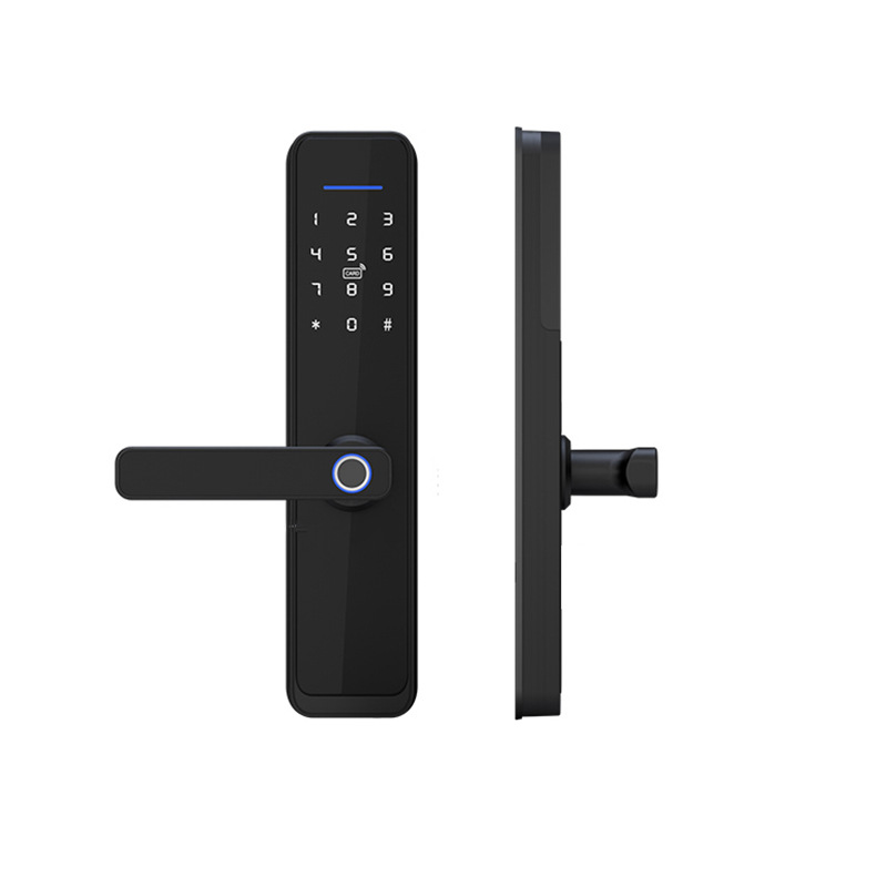 外贸专供涂鸦zigbee锁室内木门门锁指纹密码手机解锁指纹密码锁