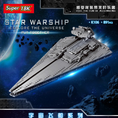 18kスター・ウォーズK106勝利級殲星艦宇宙模型成人高難易度の積み木玩具バッチ