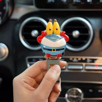 Buckle Cute Cartoon Rear: Other Automotive Interior Supplies - crab-boos-aviation-alloy-seat-belt-extender-single-pack