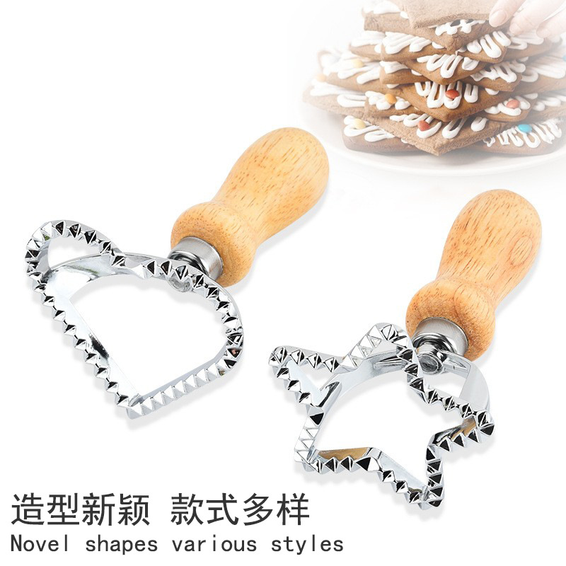 En stock molde de galleta de Navidad cortador de pastel cortador de rodillos molde de Navidad molde de galleta utensilios para hornear fabricante de origen