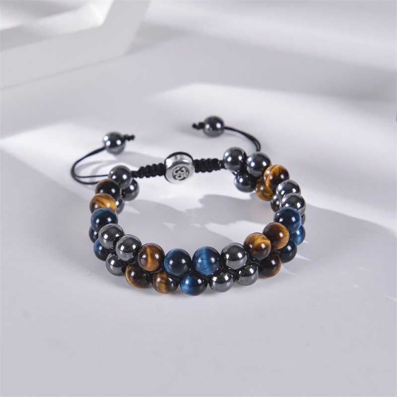 Fashion Gradient Color Natural Stone Beaded Bracelets 1 Piece display picture 13