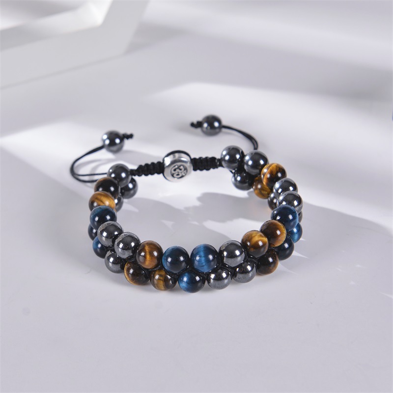 35g Weight Bracelets Classification 1 Piece Quantity Daily Occasion natural stone Material Gradient Color Pattern Unisex Gender Beaded Design Fashion Style Fashion Gradient Color Natural Stone Beaded Bracelets 1 Piece 12