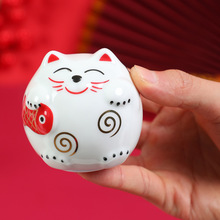 招财猫储钱罐陶瓷家居摆件店铺开业活动创意日式发财猫小存钱罐