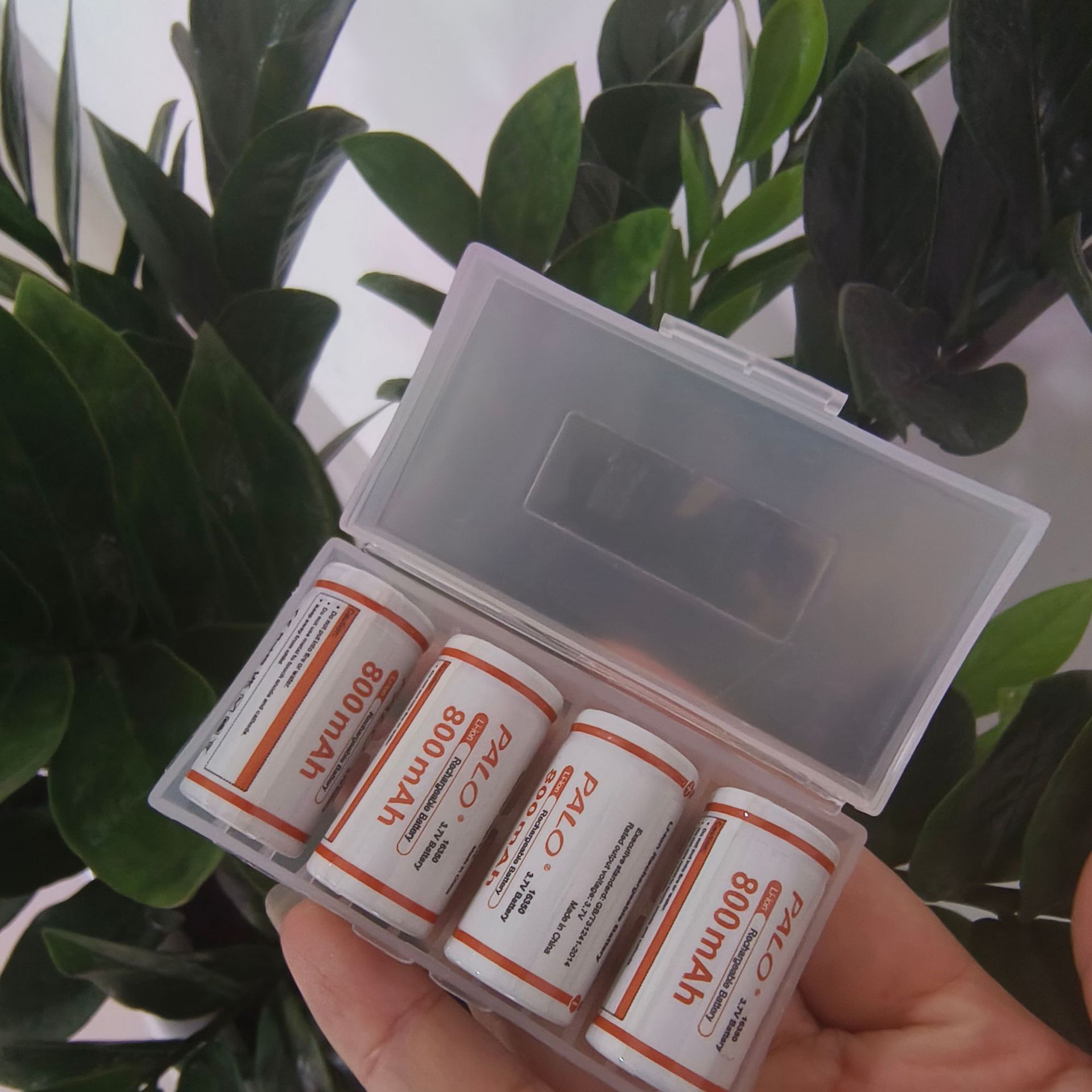 18650电池收纳盒 可装4节16340电池 环保材质PVC塑料储存盒